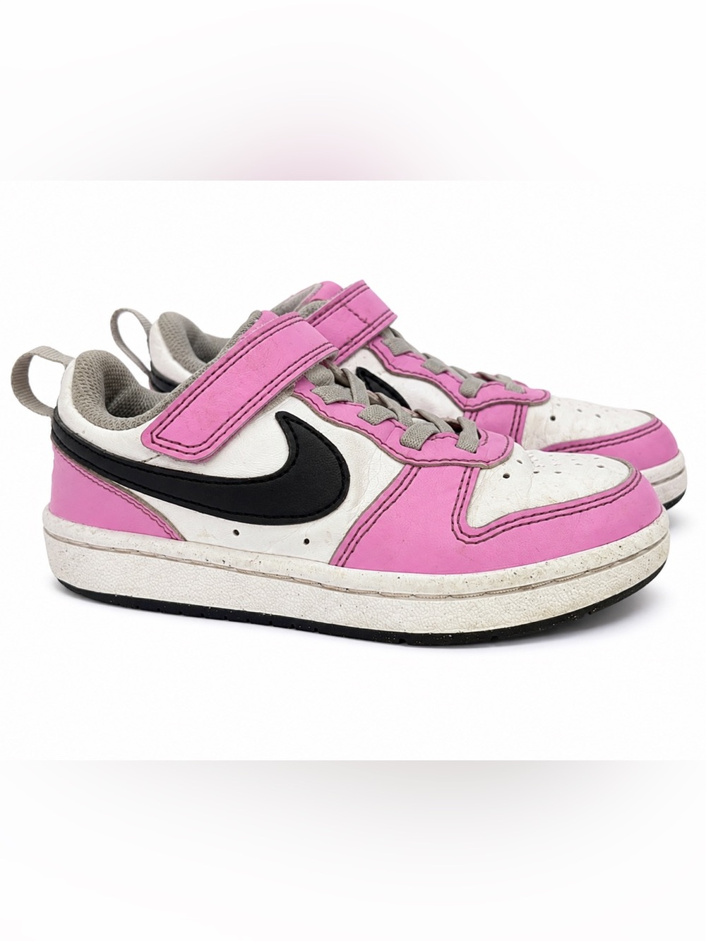 Nike Kids Pink, White & Black Low-Top Sneakers